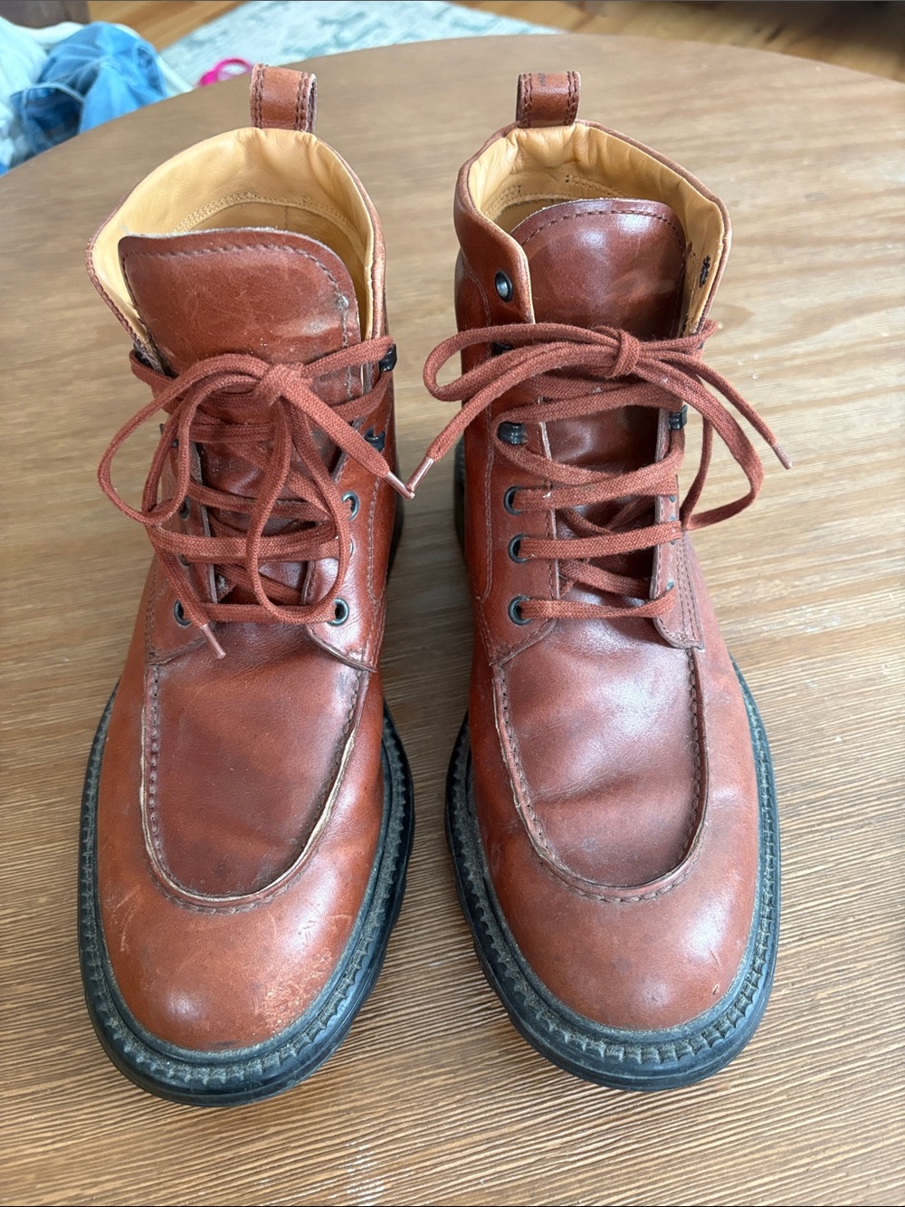 Tod's Men's Cognac Leather Chukka Boots